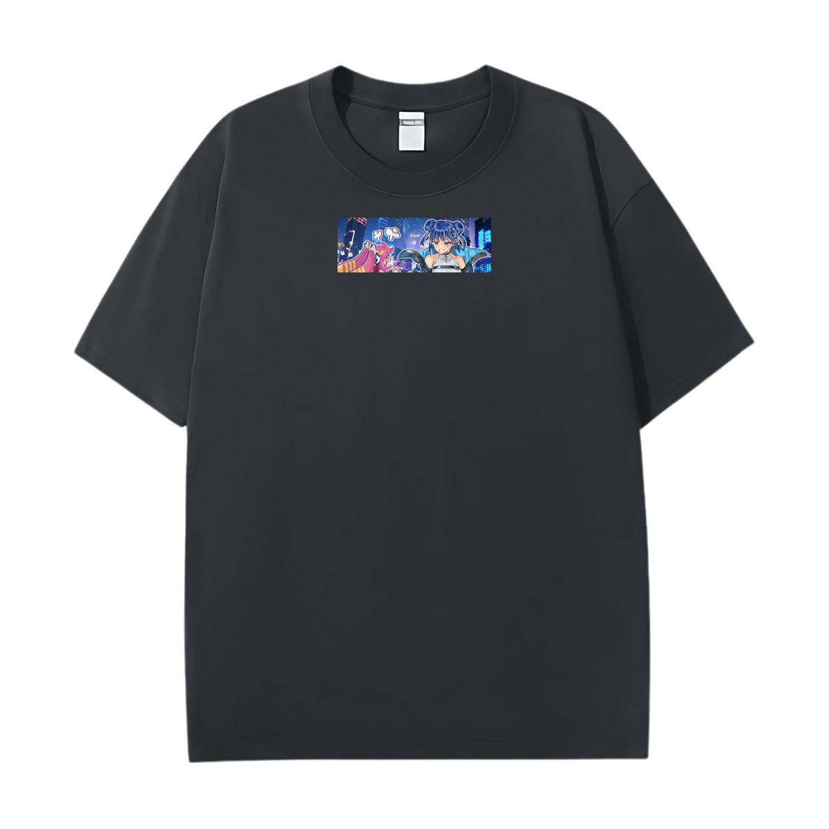 Step up your style with the premium Evil Twin Lil-la T-shirt design from LDB Duel. Made from soft, breathable cotton and printed with vibrant DTF artwork, this black t-shirt is built for comfort and lasting wear. Choose your look with front design options like a small chest logo or bold center print. Perfect for anime lovers, TCG players, and gaming fans everywhere.  Evil-Twin-anime-tcg-accessories-tshirt-LDB-Duel