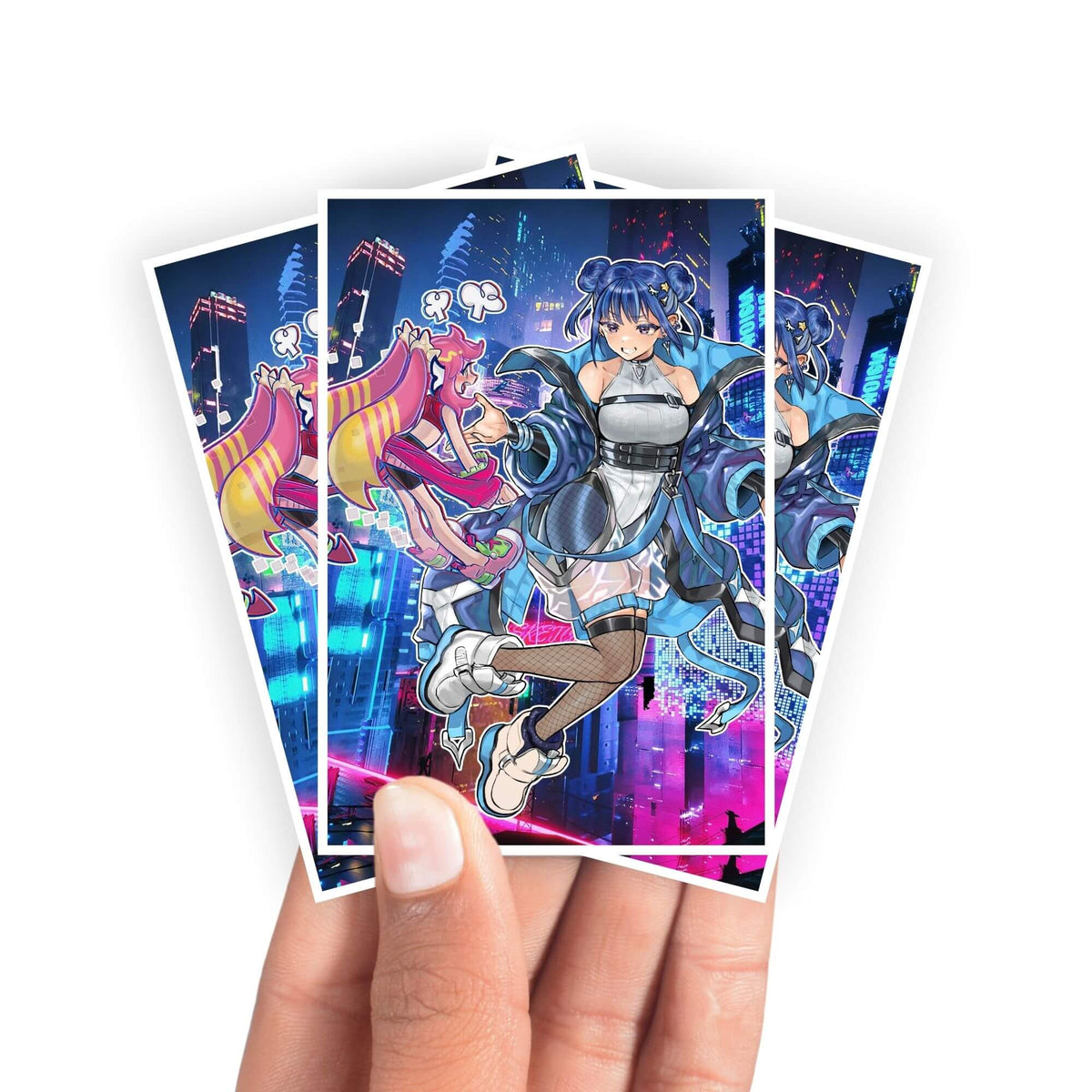 Protect and enhance your cards with our clean and crisp white border card sleeves. Featuring a minimalist design that complements any artwork, these sleeves offer a bright, timeless look. From LDB Duel. Printed with our exclusive Evil Twin Lil-la design for a fresh and premium finish. Frost-yugioh-mtg-pokemon-card-protection-standard-japanese-dragon-shield-LDB-Duel-white