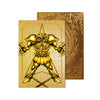 Level up your game with our custom-printed metal orica cards, featuring exclusive Exodia artwork in gold metal. Durable, scratch-resistant, and embossed with the iconic Yu-Gi-Oh! card back, these slim orica cards fit perfectly in card sleeves. Yugi-Muto-yugioh-mtg-pokemon-metal-card-embossed-design-custom-artwork-duel-accessories-ldb-duel