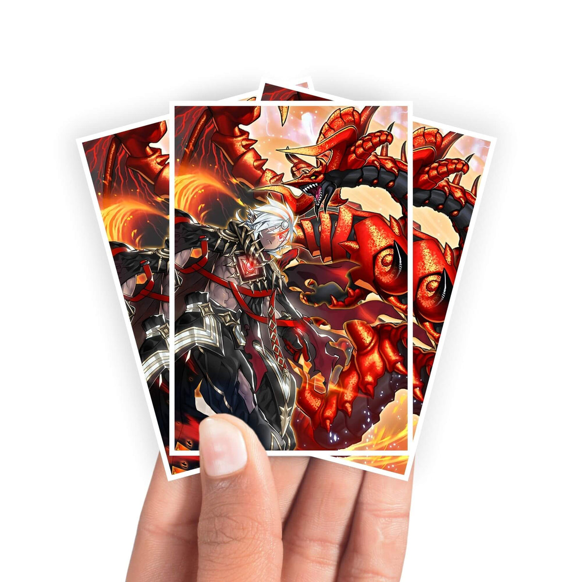 Protect and enhance your cards with our clean and crisp white border card sleeves. Featuring a minimalist design that complements any artwork, these sleeves offer a bright, timeless look. From LDB Duel. Printed with our exclusive Fallen of Albaz design for a fresh and premium finish. Dogmatikalamity-yugioh-mtg-pokemon-card-protection-standard-japanese-dragon-shield-LDB-Duel-white