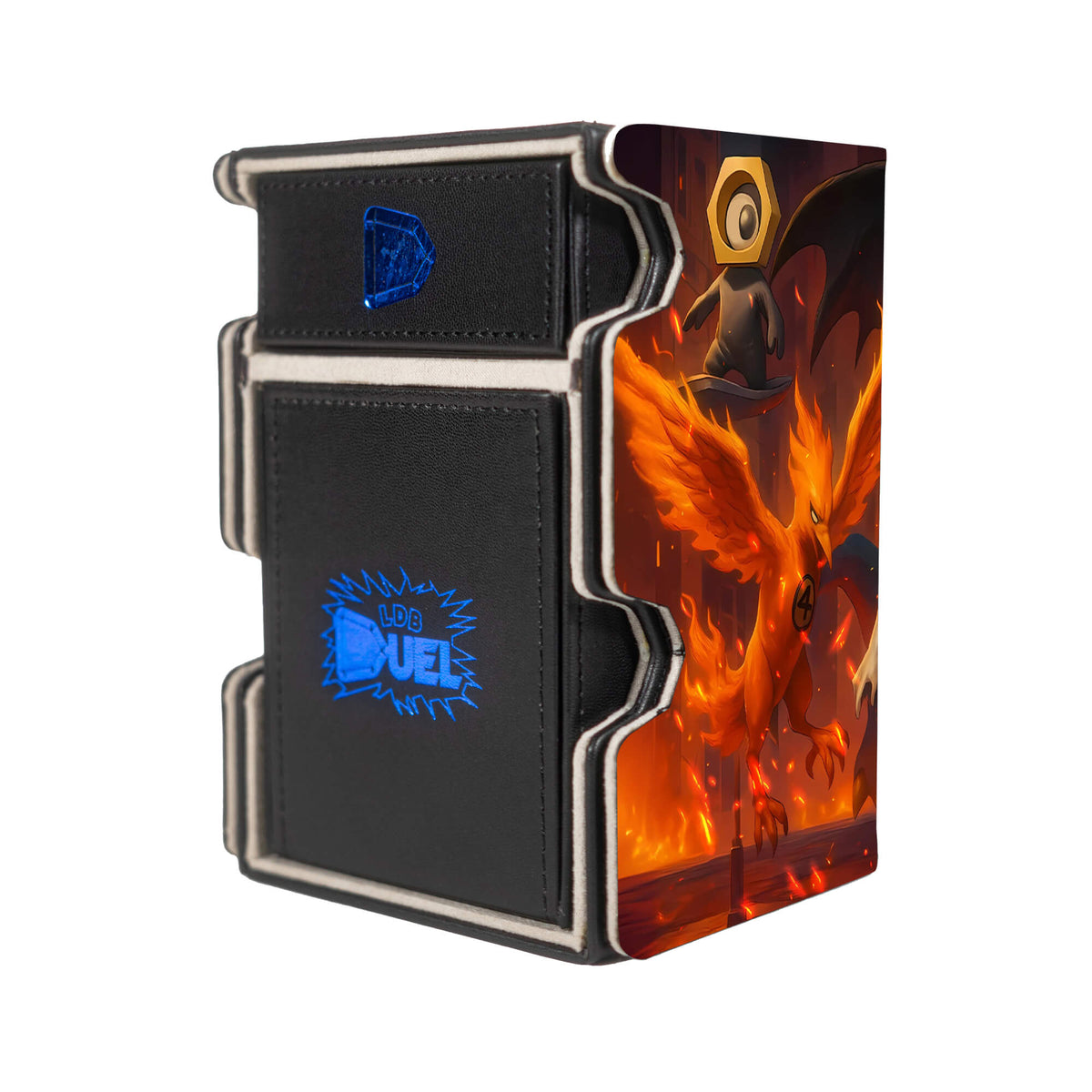 Here is the Right View of the Fantastic Four x Pokemon Mach 3 Black Deck Box. Gardevoir-pokemon-yugioh-deck-tray-dice-tray-LDB-Duel