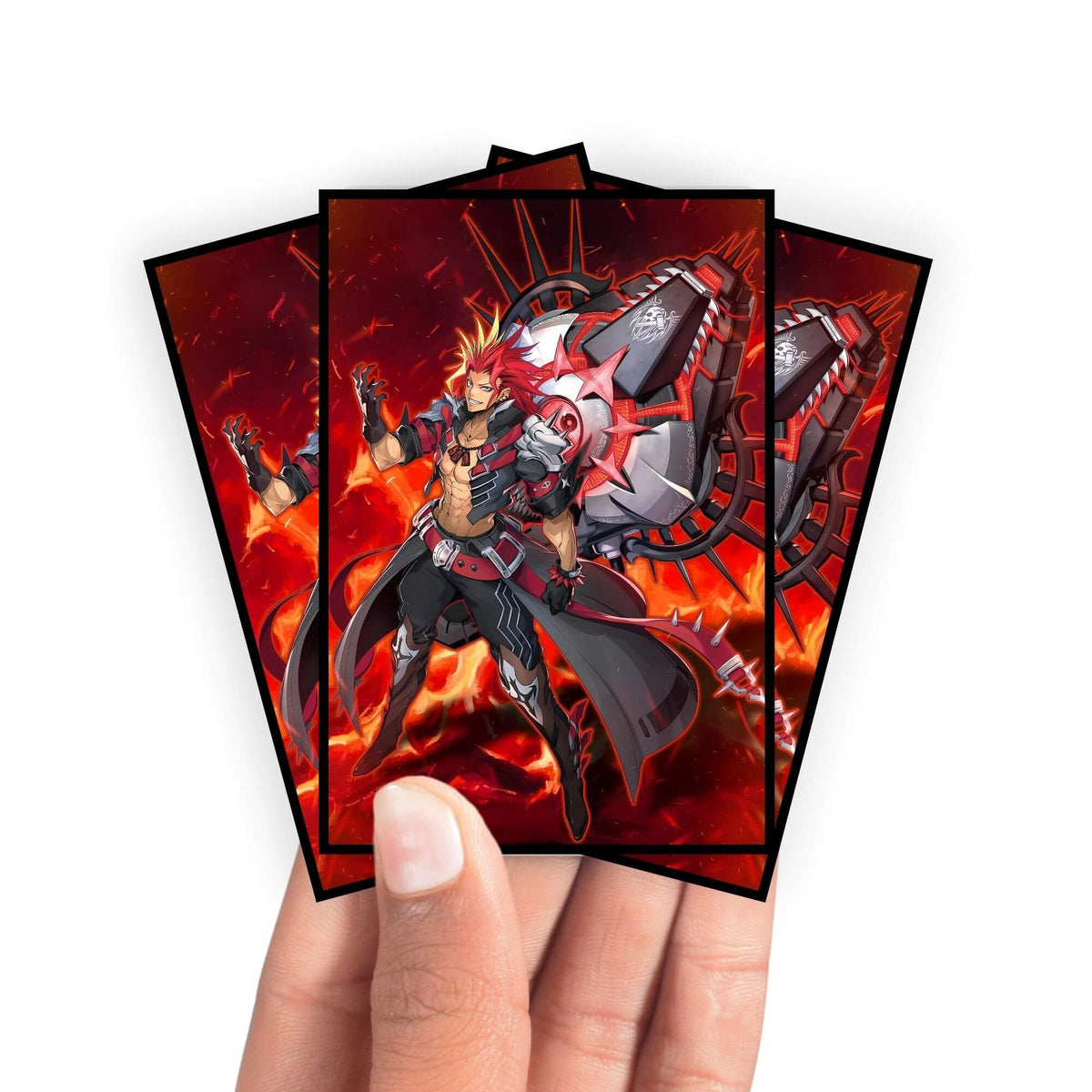Enhance your cards with our elegant black border card sleeves, featuring a sleek, sophisticated design for a bold, modern aesthetic. From LDB Duel. Perfect for showcasing your collection, these sleeves are printed with our exclusive Fiendsmith Engraver design. Rextremende-yugioh-mtg-pokemon-card-protection-standard-japanese-dragon-shield-LDB-Duel-black