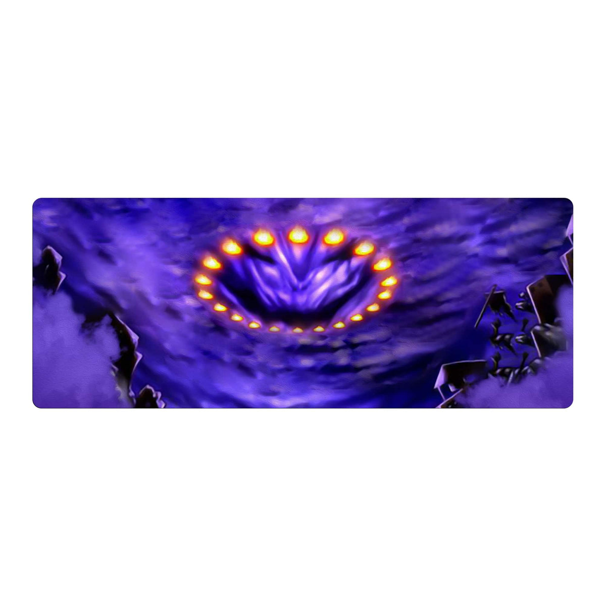 Level up your gaming setup from the LDB Duel featuring our exclusive Final Countdown Mouse Pad! Designed for gamers who value precision and comfort, this 31x12 inch masterpiece boasts a soft cloth surface for ultra-smooth tracking and a non-slip rubber base for stability during intense battles. Stylish, durable, and machine washable, it's the ultimate accessory for your desk.Dark-Revelation-yugioh-mtg-pokemon-custom-artwork-premium-durable-rubber-ldb-duel