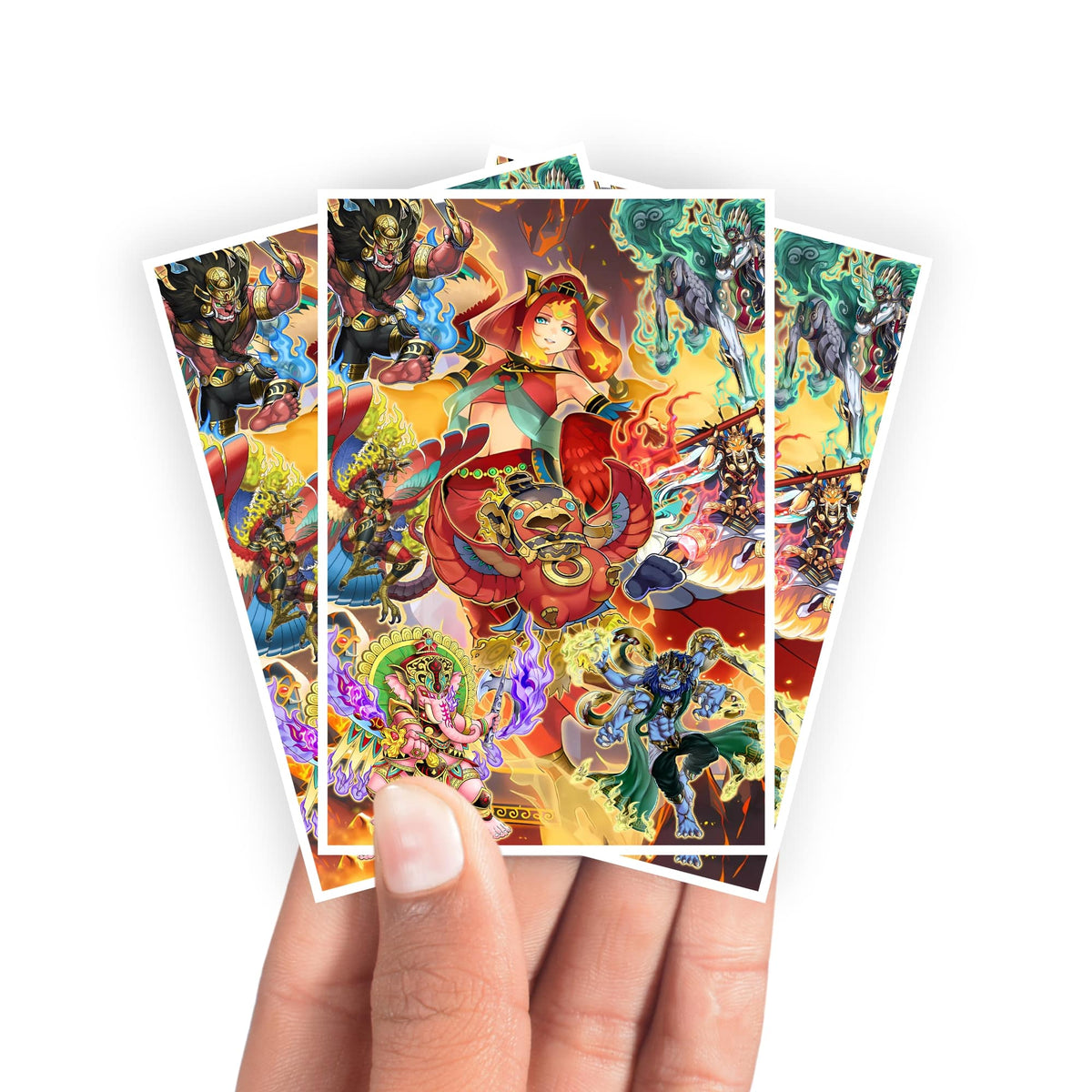 Protect and enhance your cards with our clean and crisp white border card sleeves. Featuring a minimalist design that complements any artwork, these sleeves offer a bright, timeless look. From LDB Duel. Printed with our exclusive Fire King Archetype design for a fresh and premium finish. Garunix-yugioh-mtg-pokemon-card-protection-standard-japanese-dragon-shield-LDB-Duel-white