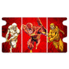 Here is the Full Lid Design of the Flash, The Scarlet Speedster Mach 3 White Deck Box. Fastest-Man-mtg-custom-deck-portable-collector-LDB-Duel