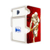Here is the Right View of the Flash, The Scarlet Speedster Mach 3 White Deck Box. Superspeed-mtg-deck-tray-dice-tray-LDB-Duel