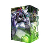 Here's another quality black deck box from LDB Duel featuring our exclusive GMX Chairman Kimridge art. Fits all types of trading card games, including Pokémon, Yu-Gi-Oh! and Magic The Gathering. The perfect card holder for the TCG player safely holds up to 100 double-sleeved cards. EVEN in extra thick sleeves. Comes with a pull-out dice tray. GMX-yugioh-tcg-accessories-card-storage-LDB-Duel