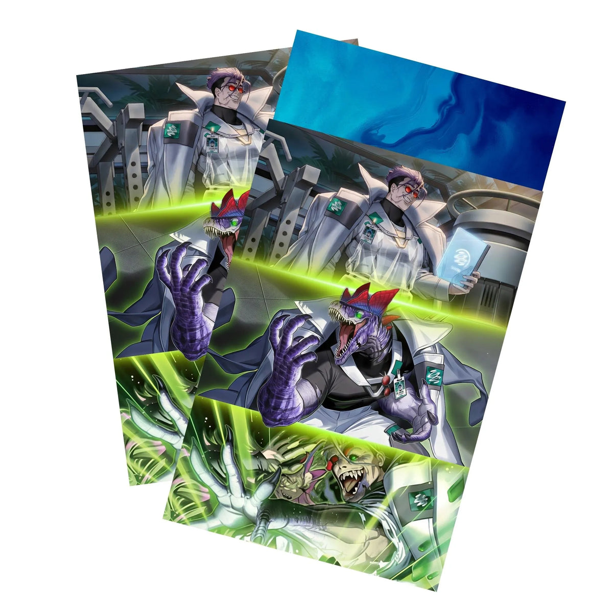 Keep your cards safe and stylish with our borderless card sleeves. Designed edge-to-edge to showcase your artwork, they offer a sleek, modern aesthetic. From LDB Duel, printed with the exclusive GMX Chairman Kimridge design for a fresh, premium feel.GMX-yugioh-card-protection-standard-japanese-dragon-shield-LDB-Duel-borderless