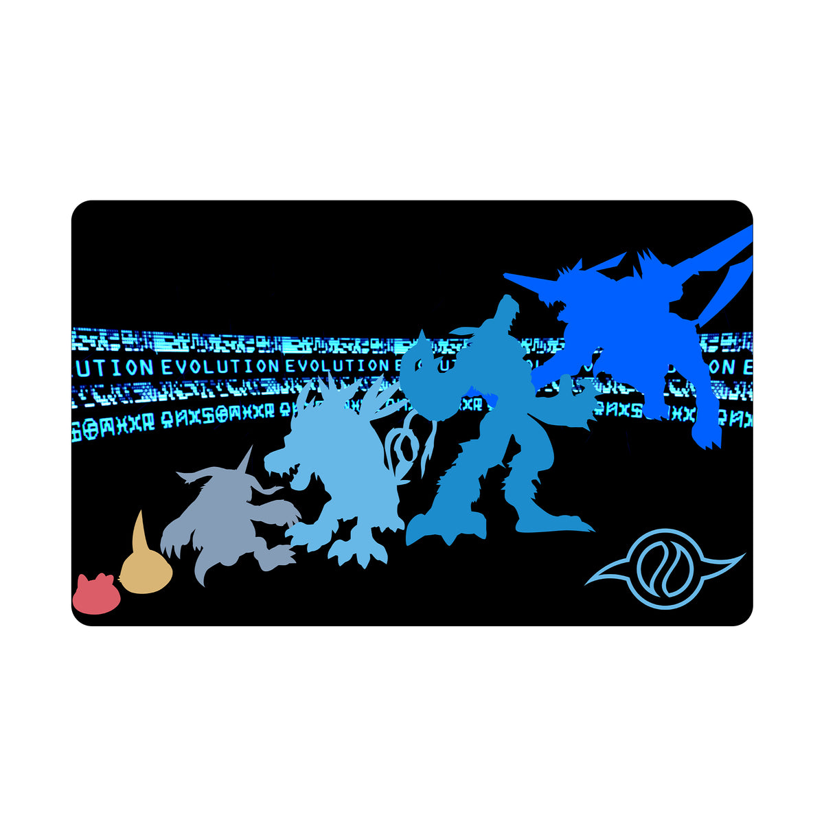 Transform your dueling experience with our exclusive art Gabumon Evolutions playmat from LDB Duel! Featuring a soft cloth top for smooth card movement and a durable rubber back for a secure grip, this 24x14 inch mat is machine washable and safe for cards and sleeves. Guraramon-yugioh-mtg-pokemon-custom-artwork-premium-durable-rubber-ldb-duel