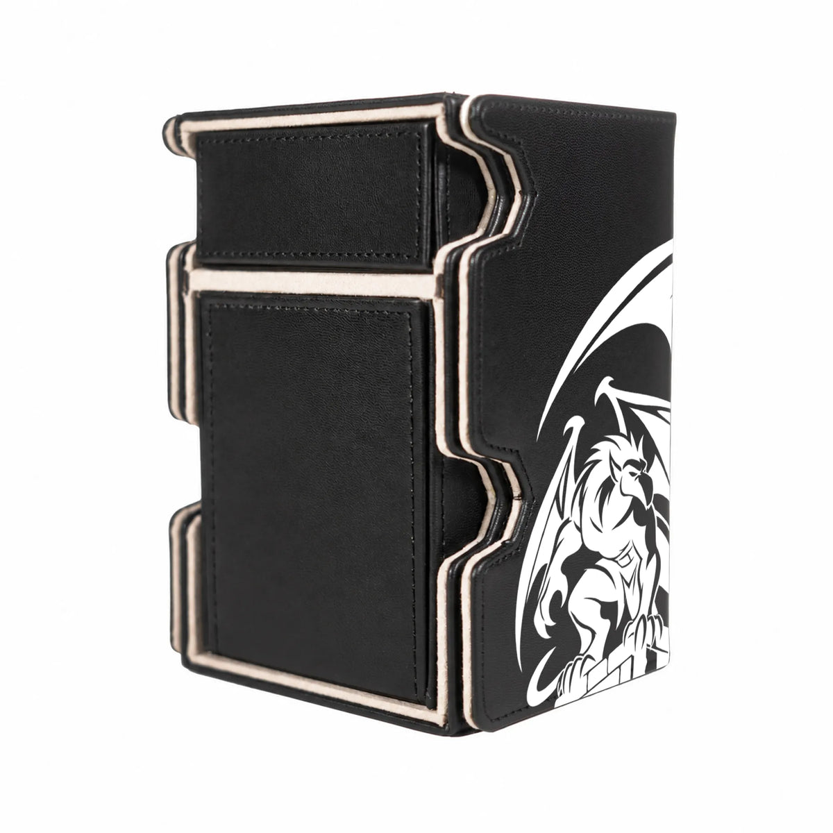 Here is the Right View of the Gargoyles Mach 3 Black Deck Box. Hudson-anime-deck-tray-dice-tray-LDB-Duel