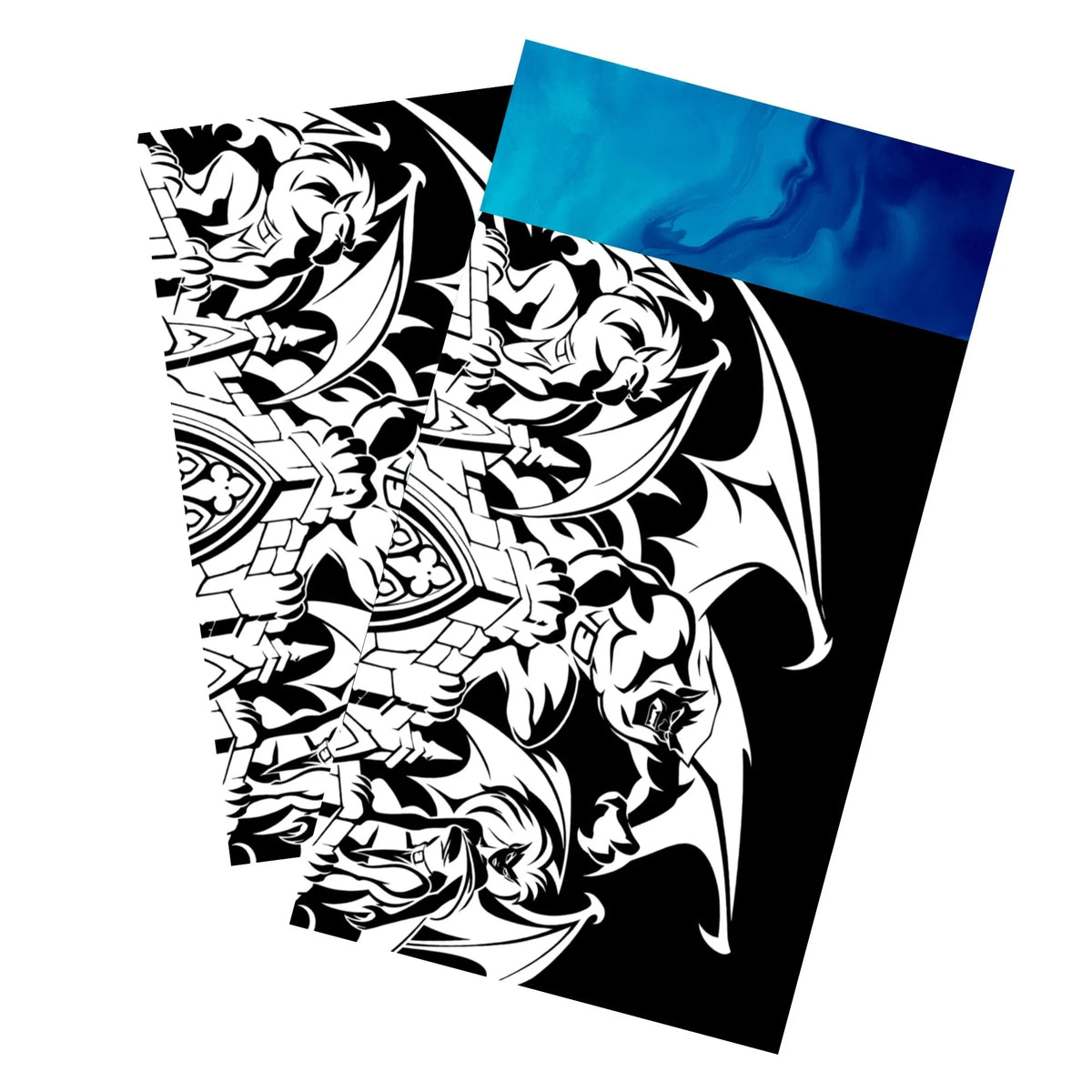 Keep your cards safe and stylish with our borderless card sleeves. Designed edge-to-edge to showcase your artwork, they offer a sleek, modern aesthetic. From LDB Duel, printed with the exclusive Gargoyles design for a fresh, premium feel. Hudson-anime-card-protection-standard-japanese-dragon-shield-LDB-Duel-borderless