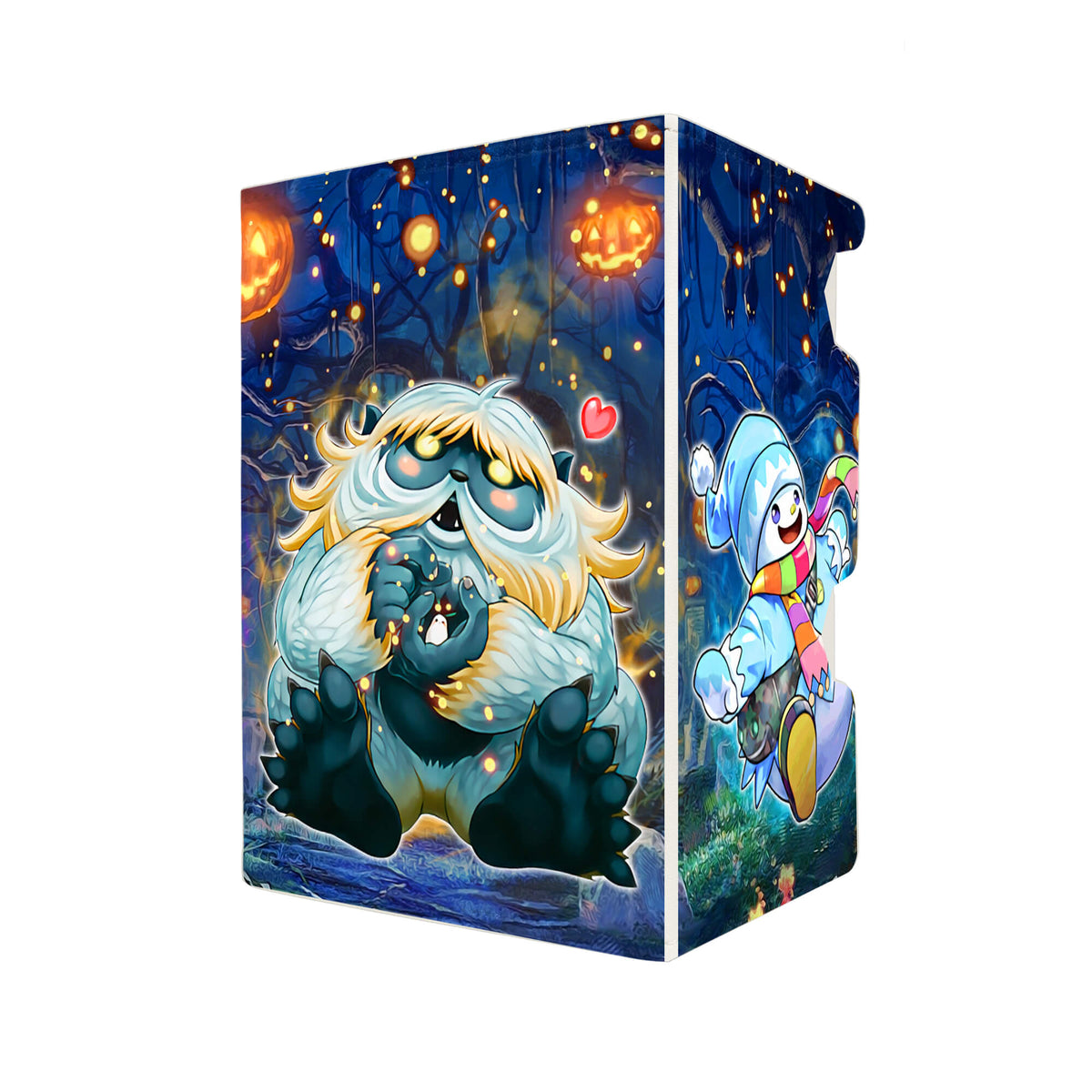 Here's another quality white deck box from LDB Duel featuring our exclusive Ghostrick Monsters art. Fits all types of trading card games, including Pokémon, Yu-Gi-Oh! and Magic The Gathering. The perfect card holder for the TCG player safely holds up to 100 double-sleeved cards. EVEN in extra thick sleeves. Comes with a pull-out dice tray. Nekomusume-ygo-magic-digimon-card_protector-gaming-accesories-LDB-Duel