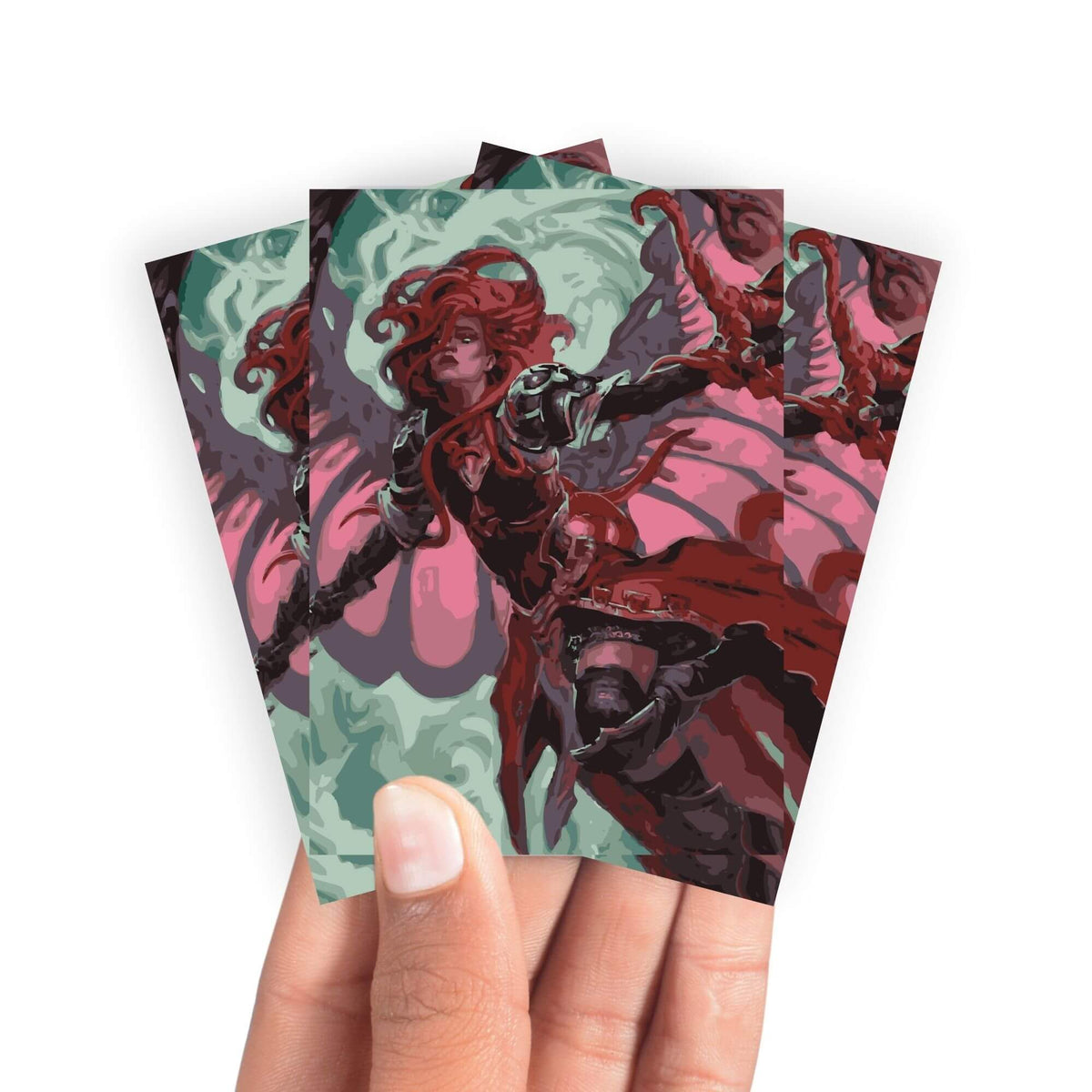 Keep your cards safe and stylish with our borderless card sleeves. Designed edge-to-edge to showcase your artwork, they offer a sleek, modern aesthetic. From LDB Duel, printed with the exclusive Gisela, the Broken Blade design for a fresh, premium feel.Legendary-Creature-mtg-card-protection-standard-japanese-dragon-shield-LDB-Duel-borderless