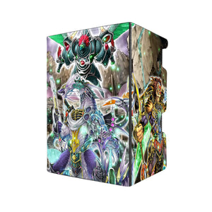 Here's another quality black deck box from LDB Duel featuring our exclusive Gladiator Beasts art. Fits all types of trading card games, including Pokémon, Yu-Gi-Oh! and Magic The Gathering. The perfect card holder for the TCG player safely holds up to 100 double-sleeved cards. EVEN in extra thick sleeves. Comes with a pull-out dice tray. Gyzarus-yugioh-mtg-pokemon-tcg-accessories-card-storage-LDB-Duel