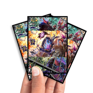 Enhance your cards with our elegant black border card sleeves, featuring a sleek, sophisticated design for a bold, modern aesthetic. From LDB Duel. Perfect for showcasing your collection, these sleeves are printed with our exclusive Goblin Biker Archetype design. Gone-Wild-yugioh-mtg-pokemon-card-protection-standard-japanese-dragon-shield-LDB-Duel-black