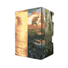 Here's another quality black deck box from LDB Duel featuring our exclusive Godzilla Lands art. Fits all types of trading card games, including Pokémon, Yu-Gi-Oh! and Magic The Gathering. The perfect card holder for the TCG player safely holds up to 100 double-sleeved cards. EVEN in extra thick sleeves. Comes with a pull-out dice tray. Godzilla-mtg-tcg-accessories-card-storage-LDB-Duel