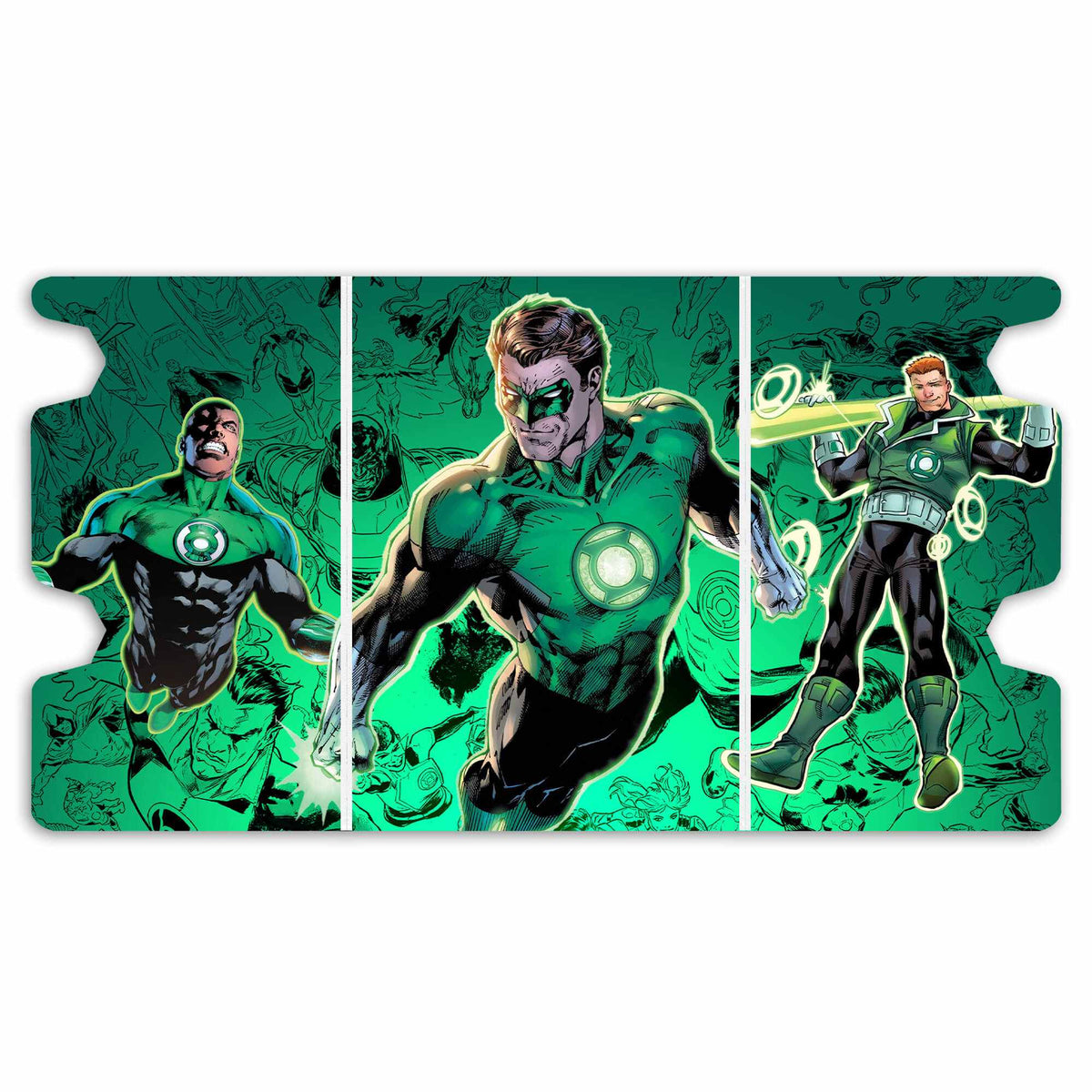 Here is the Full Lid Design of the Green Lantern, Emerald Knight Mach 3 White Deck Box. Cosmic-Awareness-mtg-custom-deck-portable-collector-LDB-Duel