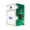 Here is the Right View of the Green Lantern, Emerald Knight Mach 3 White Deck Box. Flight-mtg-deck-tray-dice-tray-LDB-Duel