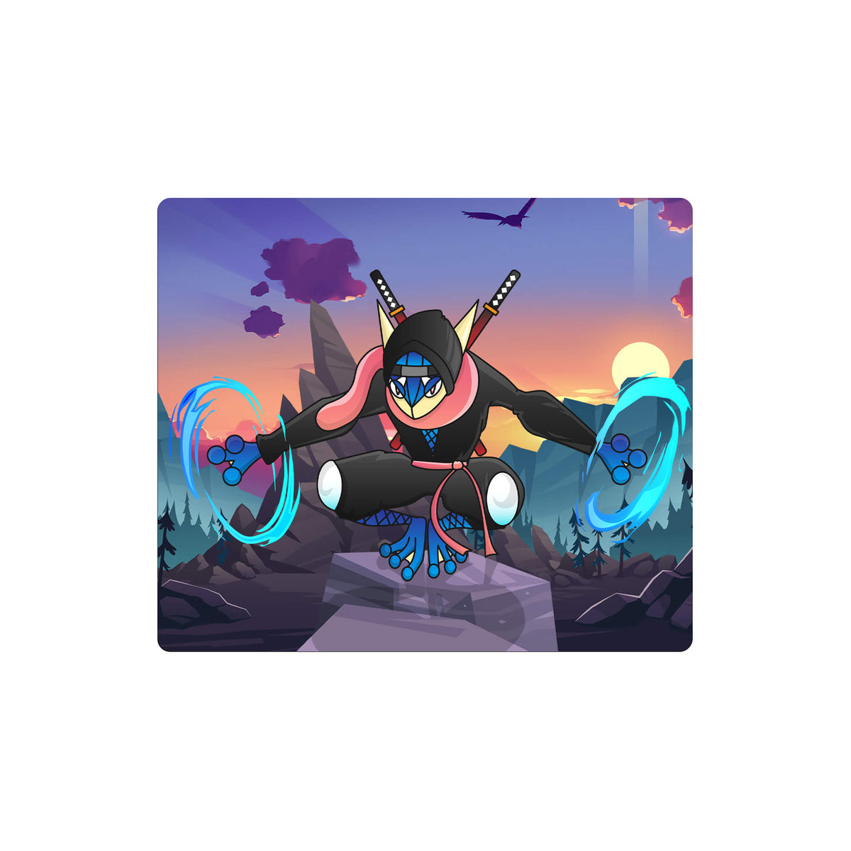 Enhance your gaming setup with our exclusive artwork Greninja Pokémon mouse pad! Featuring a soft cloth surface for precise mouse tracking and a durable rubber base for a stable grip, this 10x8.5 inch mouse pad is the perfect blend of style and performance. Plus, it's machine washable for easy maintenance! Bulbasaur-pokemon-yugioh-mtg-custom-artwork-premium-durable-rubber-ldb-duel