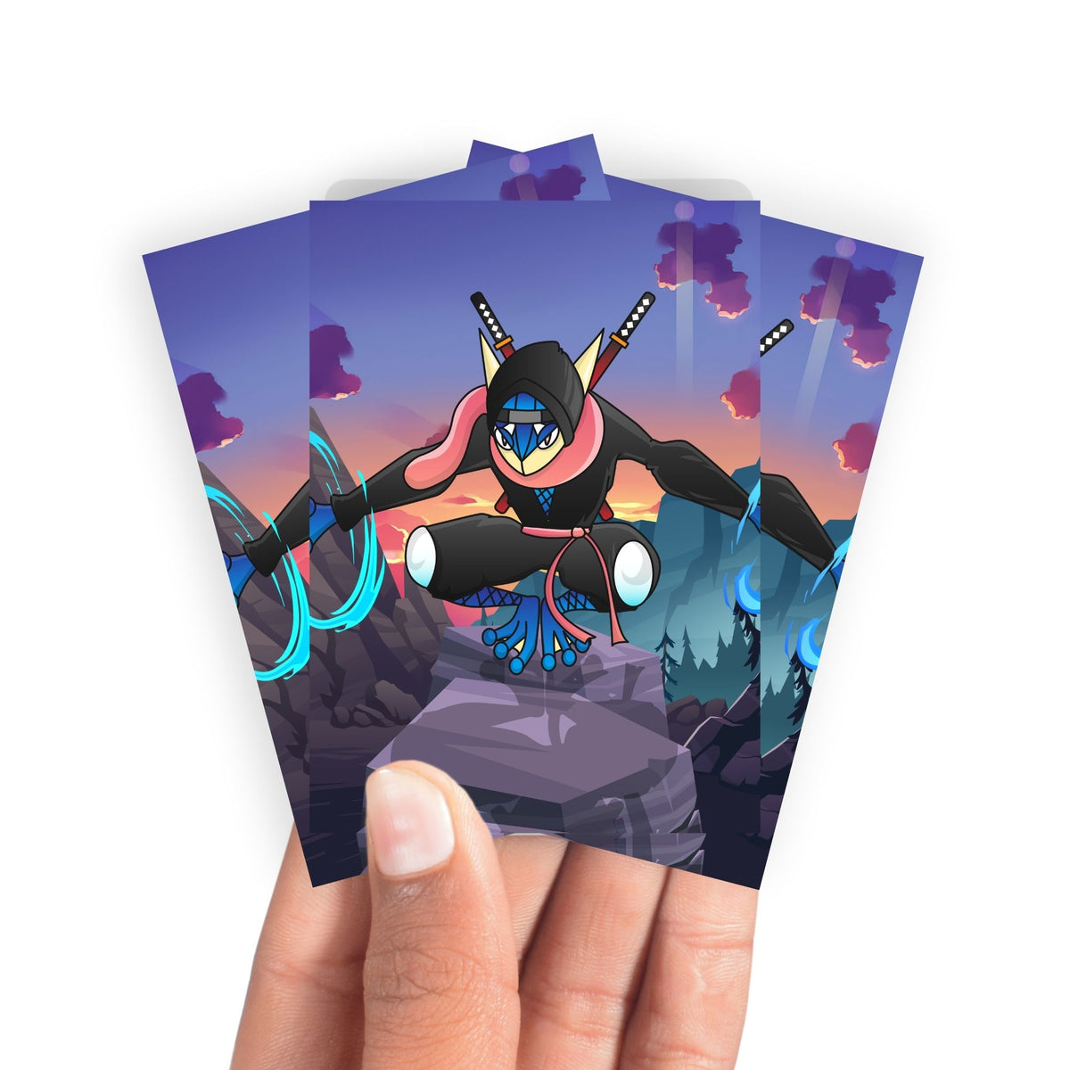 Keep your cards safe and stylish with our borderless card sleeves. Designed edge-to-edge to showcase your artwork, they offer a sleek, modern aesthetic. From LDB Duel, printed with the exclusive Greninja Pokémon design for a fresh, premium feel.Greninja-yugioh-mtg-pokemon-card-protection-standard-japanese-dragon-shield-LDB-Duel-borderless