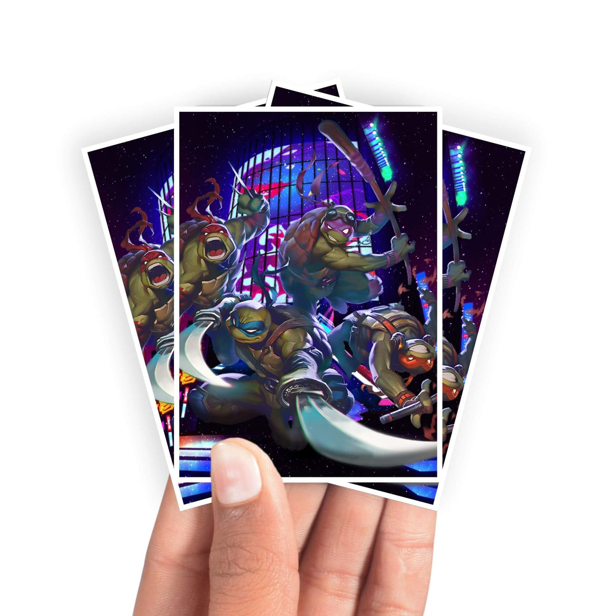 Protect and enhance your cards with our clean and crisp white border card sleeves. Featuring a minimalist design that complements any artwork, these sleeves offer a bright, timeless look. From LDB Duel. Printed with our exclusive Guardian of the Neon Streets design for a fresh and premium finish. Mutant-mtg-yugioh-pokemon-card-protection-standard-japanese-dragon-shield-LDB-Duel-white