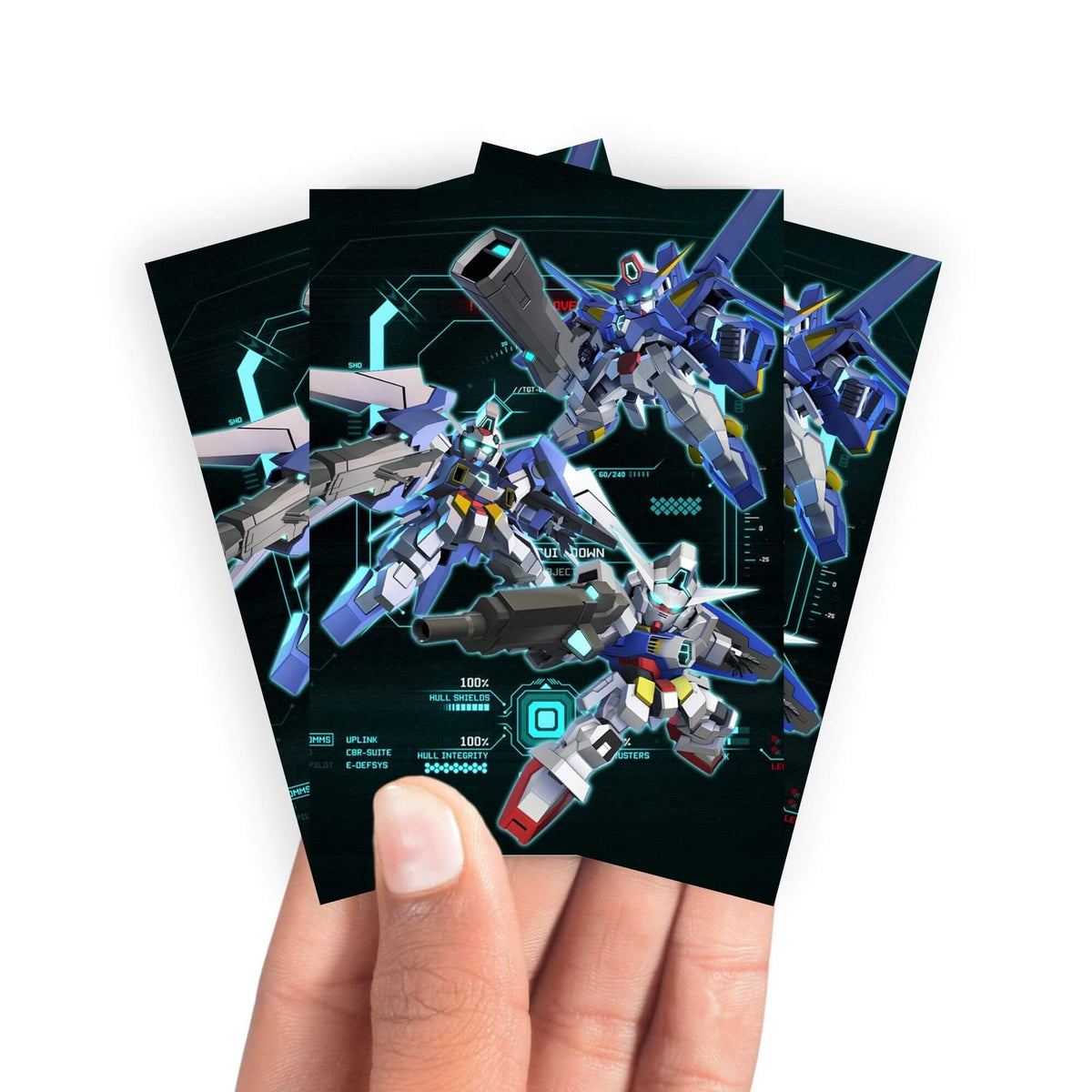 Keep your cards safe and stylish with our borderless card sleeves. Designed edge-to-edge to showcase your artwork, they offer a sleek, modern aesthetic. From LDB Duel, printed with the exclusive Gundam Age SD design for a fresh, premium feel. Gundam-anime-card-protection-standard-japanese-dragon-shield-LDB-Duel-borderless