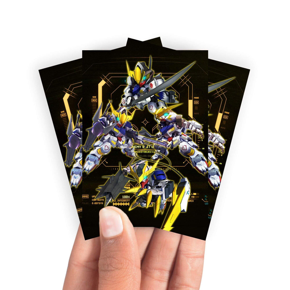 Keep your cards safe and stylish with our borderless card sleeves. Designed edge-to-edge to showcase your artwork, they offer a sleek, modern aesthetic. From LDB Duel, printed with the exclusive Gundam Barbatos SD design for a fresh, premium feel. Gundam-anime-card-protection-standard-japanese-dragon-shield-LDB-Duel-borderless