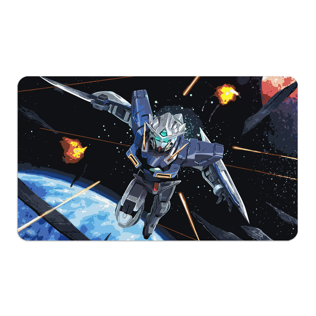 Tapis de jeu dragon rose noire
