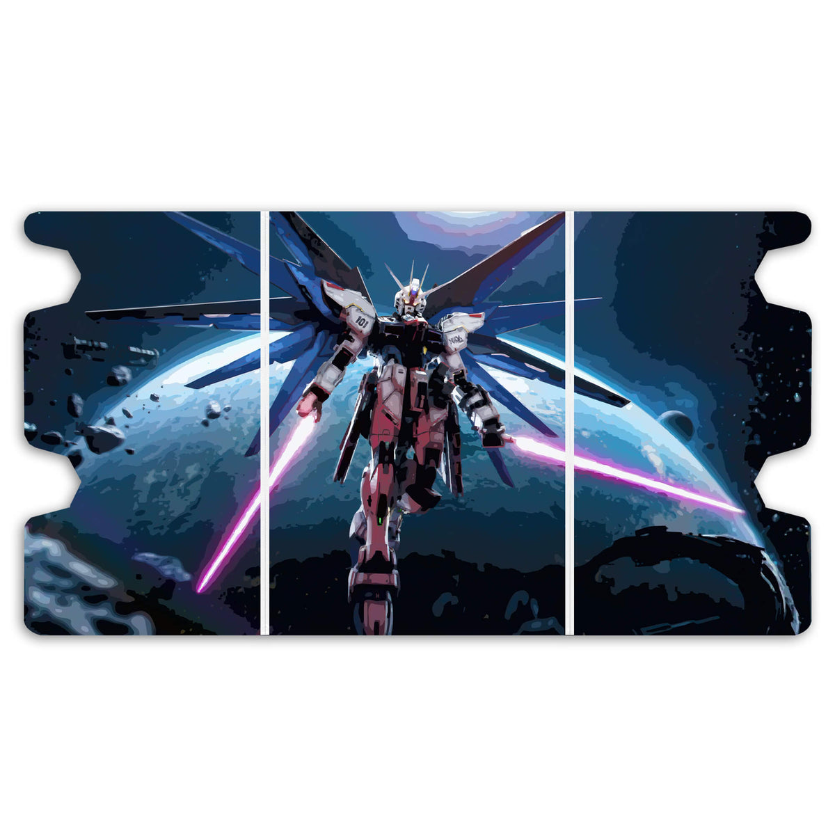 Here is the Full Lid Design of the Gundam Exia Mach 3 White Deck Box. Setsuna-Seiei-anime-custom-deck-portable-collector-LDB-Duel