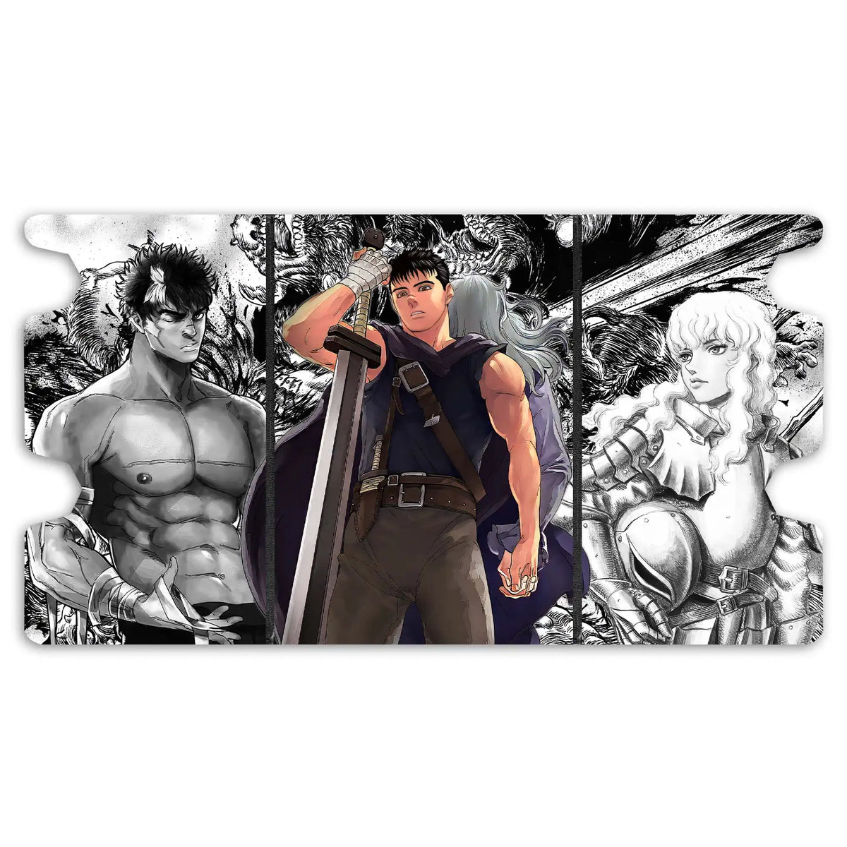 Here is the Full Lid Design of the Guts and Griffith Mach 3 Black Deck Box. Griffith-anime-custom-art-leather-durable-LDB-Duel