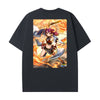 Level up your look with the premium Ha-Re the Sword Mikanko T-shirt design from LDB Duel. Crafted from soft, breathable cotton and finished with vibrant DTF printing, this black t-shirt is designed for comfort that lasts. Featuring a bold back design, it’s perfect for anime fans, TCG players, and gamers who want to stand out, whether at events, tournaments, or just relaxing with friends.  Fire-Dance-anime-ygo-magic-tshirt-gaming-accesories-LDB-Duel