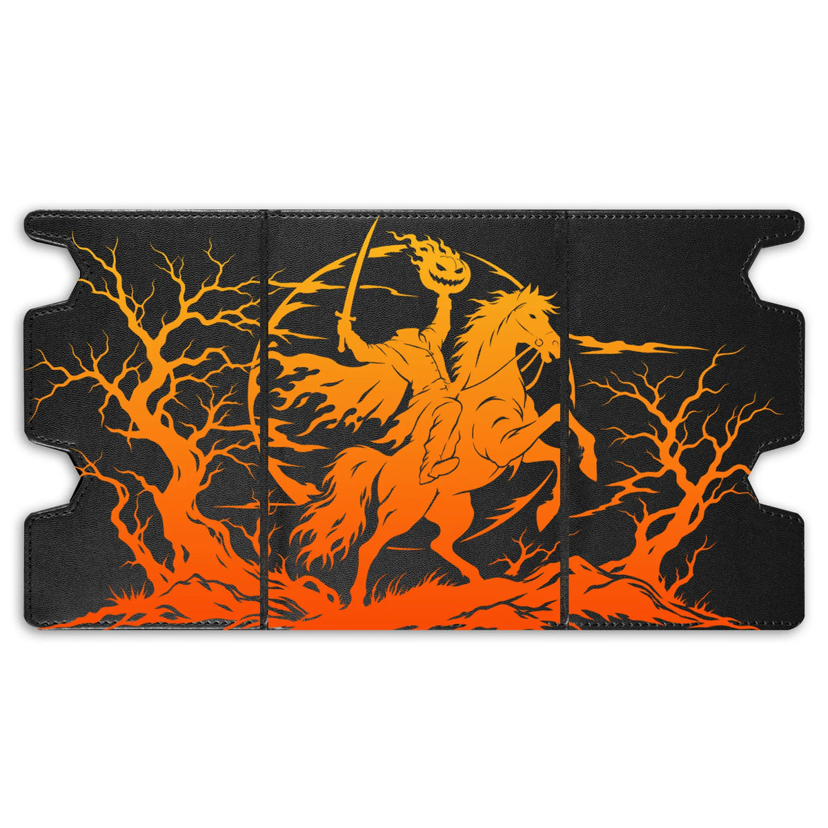 Here is the Full Lid Design of the Headless Horseman Mach 3 Black Deck Box. Pumpkin-Head-anime-custom-art-leather-durable-LDB-Duel