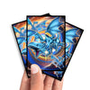 Enhance your cards with our elegant black border card sleeves, featuring a sleek, sophisticated design for a bold, modern aesthetic. Perfect for showcasing your collection, these sleeves are printed with our exclusive Heart of the Blue Eyes design. master-knight-yugioh-mtg-pokemon-card-protection-standard-japanese-dragon-shield-LDB-Duel-black