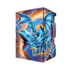 Here's another quality black deck box from LDB Duel featuring our exclusive Heart of the Blue Eyes art. Fits all types of trading card games, including Pokémon, Yu-Gi-Oh! and Magic The Gathering. The perfect card holder for the TCG player safely holds up to 100 double-sleeved cards. EVEN in extra thick sleeves. Comes with a pull-out dice tray. Kaiba-yugioh-mtg-pokemon-tcg-accessories-card-storage-LDB-Duel