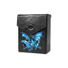 Enhance your TCG storage with the Mach 2 Black deck box, available in options for 60 or 80 single-card sleeves. Crafted from durable faux leather, it includes a built-in belt loop, a strong magnetic snap, and showcases our exclusive Heart of the Blue Eyes design—ideal for TCG enthusiasts on the move! Seto-yugioh-mtg-pokemon-tcg-accessories-card-storage-LDB-Duel-black