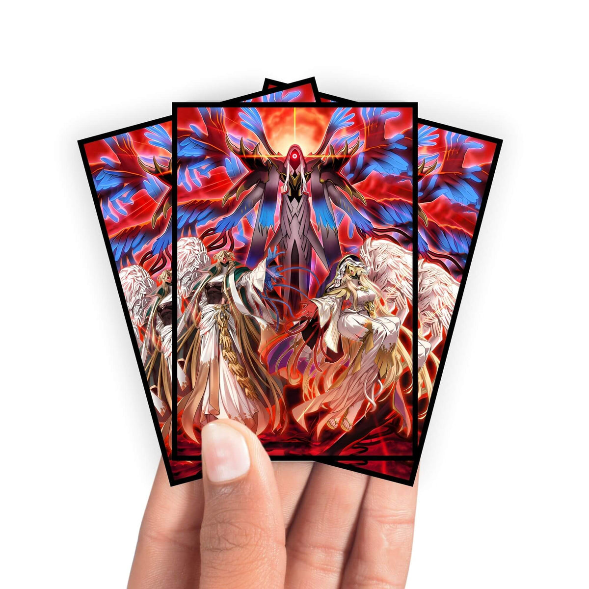 Enhance your cards with our elegant black border card sleeves, featuring a sleek, sophisticated design for a bold, modern aesthetic. From LDB Duel. Perfect for showcasing your collection, these sleeves are printed with our exclusive Hecahands Archetype design. Hecatoncheire-yugioh-mtg-pokemon-card-protection-standard-japanese-dragon-shield-LDB-Duel-black