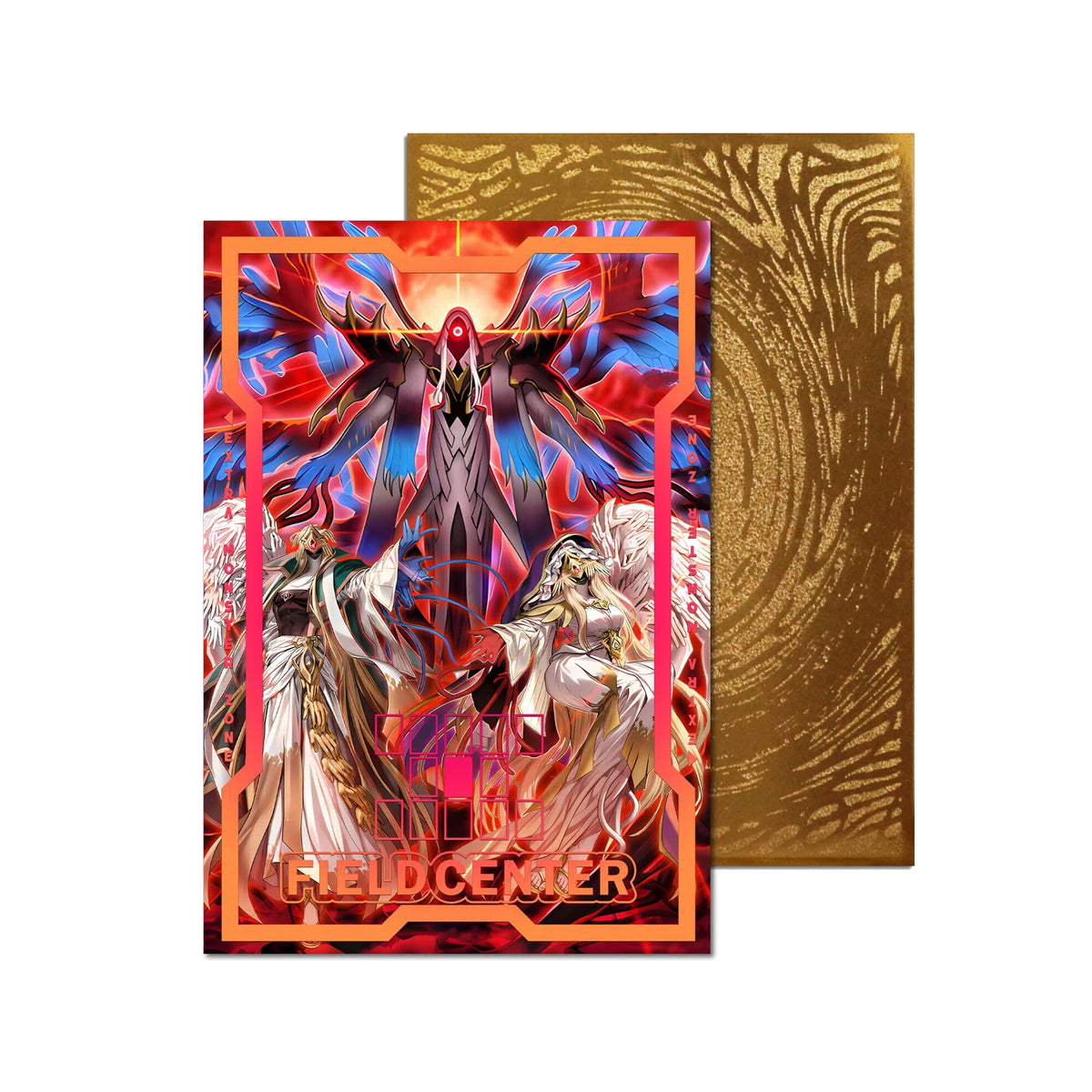 Centre de terrain en métal Dragon Rose noire
