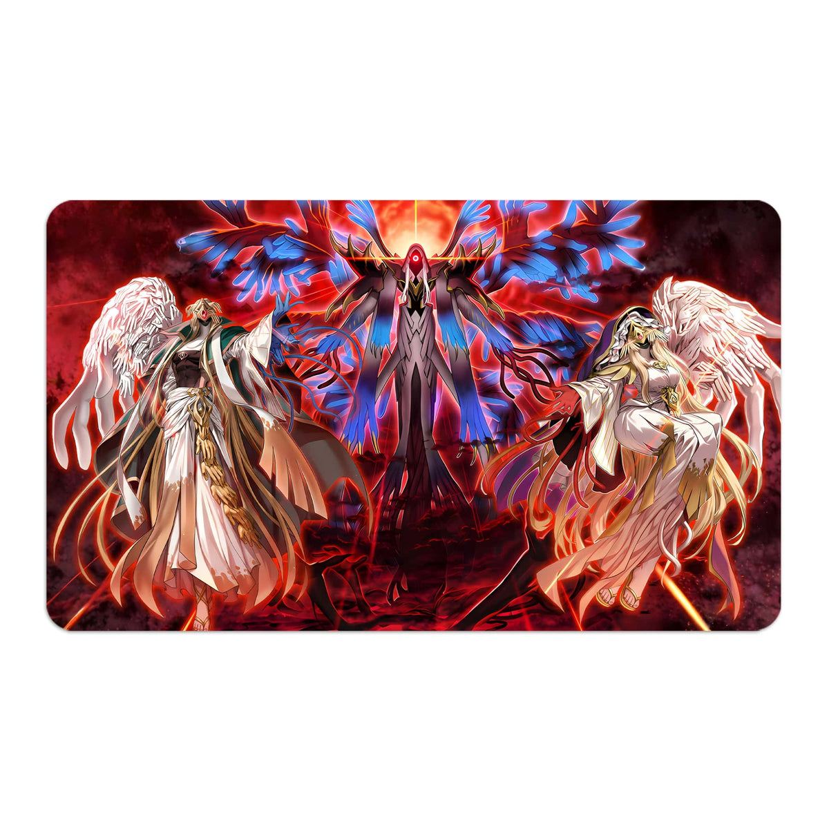 Transform your dueling experience with LDB Duel featuring our exclusive art Hecahands Archetype playmat! Featuring a soft cloth top for smooth card movement and a durable rubber back for a secure grip, this 24x14 inch mat is machine washable and safe for cards and sleeves. Hecatoncheire-yugioh-mtg-pokemon-custom-artwork-premium-durable-rubber-ldb-duel