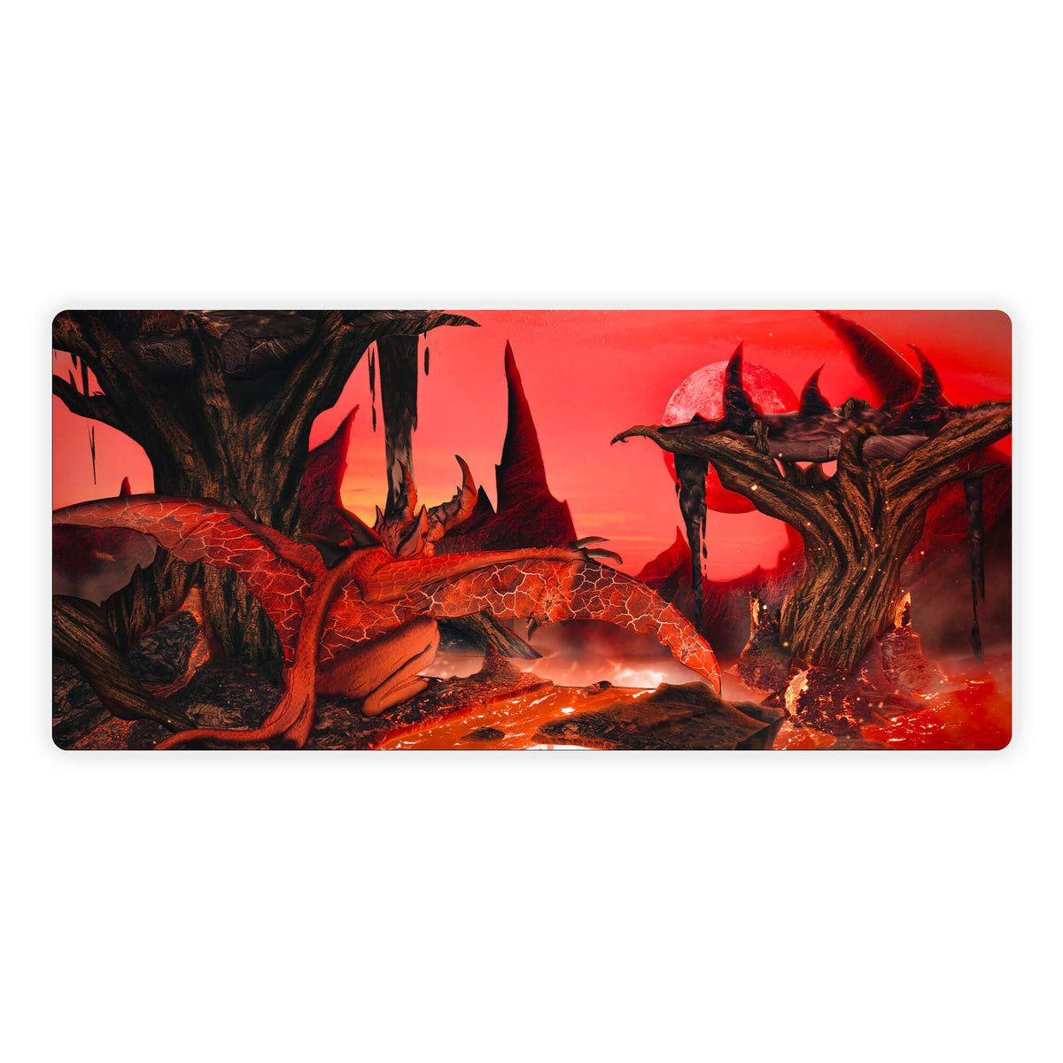 Elevate your gaming experience with LDB Duel featuring our exclusive Hell Demon & Devil Creature mouse pad! Crafted with a smooth cloth surface for unparalleled mouse accuracy and a non-slip rubber base for rock-solid stability, this 35x16-inch masterpiece combines stunning design with top-tier functionality. And with its machine-washable build, keeping it clean is a breeze!Demon-yugioh-mtg-pokemon-custom-artwork-premium-durable-rubber-ldb-duel 