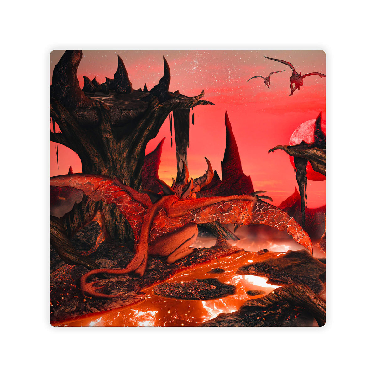 Upgrade your dueling game with LDB Duel featuring our exclusive Hell Demon & Devil Creature double mat! Designed with a premium cloth surface for effortless card handling and a sturdy rubber base for maximum stability, this 24x24 inch mat offers both style and practicality. It's card and sleeve-friendly, plus machine washable for easy upkeep! Demon-yugioh-mtg-pokemon-custom-artwork-premium-durable-rubber-ldb-duel 