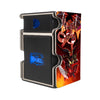 Here is the Right View of the Hot Red Supernova Dragon Mach 3 Black Deck Box. Scarred-Dragon-yugioh-deck-tray-dice-tray-LDB-Duel