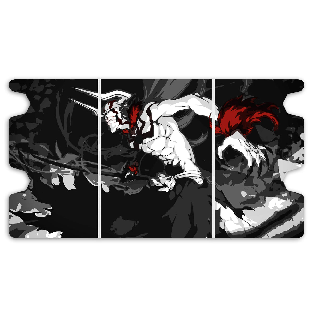 Here is the Full Lid Design of the Ichigo Vasto Lord Mach 3 White Deck Box. Shinigami-anime-custom-deck-portable-collector-LDB-Duel