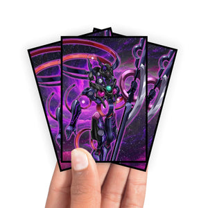 Enhance your cards with our elegant black border card sleeves, featuring a sleek, sophisticated design for a bold, modern aesthetic. From LDB Duel. Perfect for showcasing your collection, these sleeves are printed with our exclusive Ignister Archetype design. Dark-Templar-yugioh-mtg-pokemon-card-protection-standard-japanese-dragon-shield-LDB-Duel-black