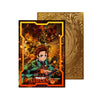 Level up your game with our custom-printed metal field centers, featuring exclusive Infinity Castle | Demon Slayer artwork in gold metal. Durable, scratch-resistant, and embossed with the iconic Yu-Gi-Oh! card back, these slim field centers fit perfectly in card sleeves. Nakime-anime-yugioh-mtg-pokemon-metal-card-embossed-design-custom-artwork-duel-accessories-ldb-duel