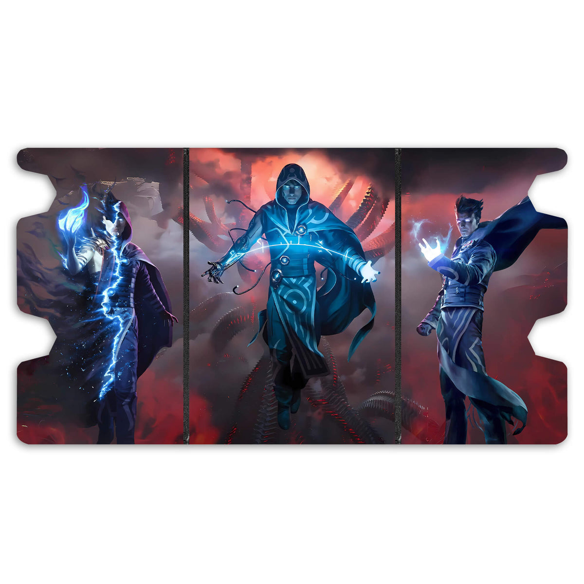Here is the Full Lid Design of the Jace - Legendary Planeswalker Mach 3 Black Deck Box. Beleren-mtg-custom-art-leather-durable-LDB-Duel