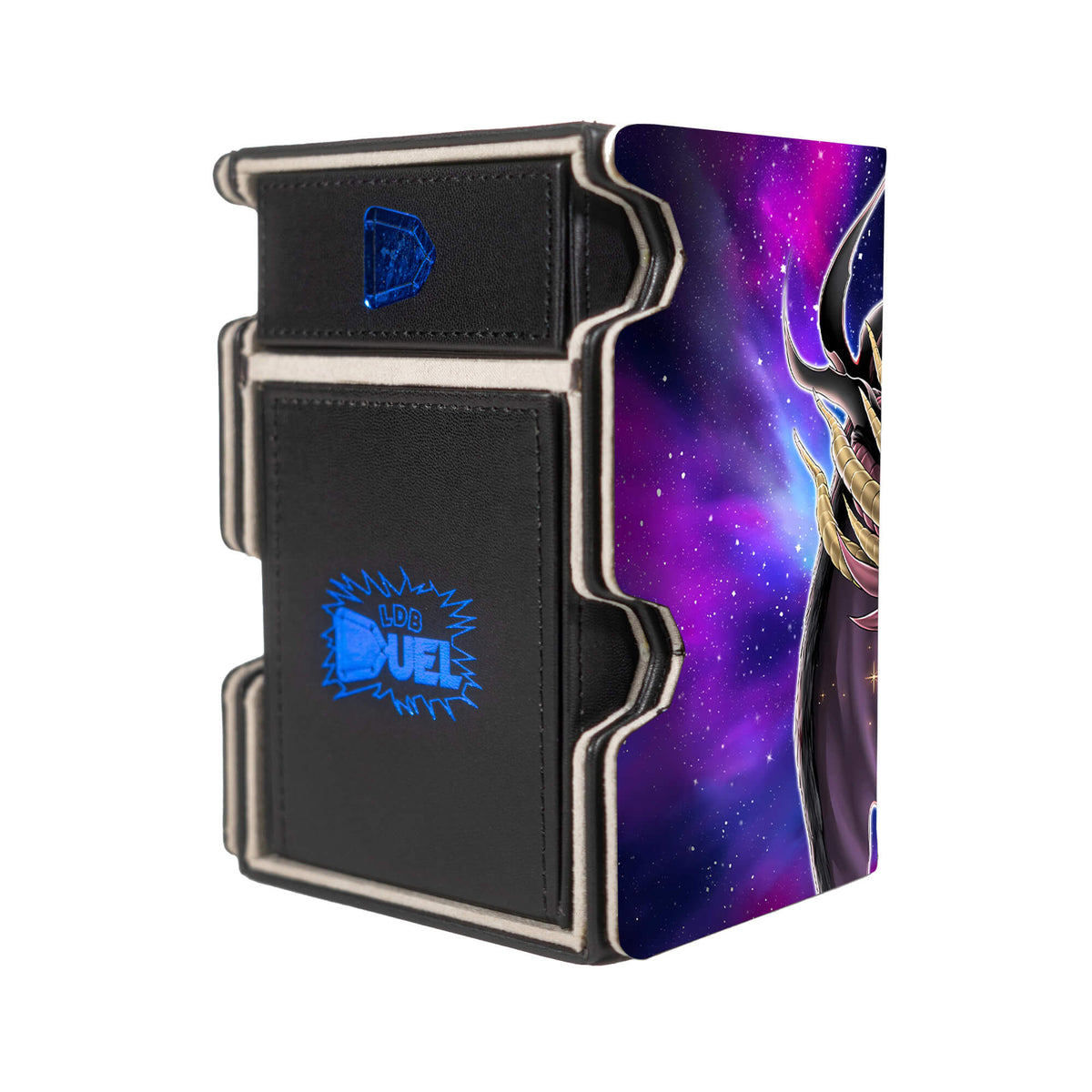 Here is the Right View of the Jaden and Yubel Mach 3 Black Deck Box. Vampire-Orchis-yugioh-deck-tray-dice-tray-LDB-Duel