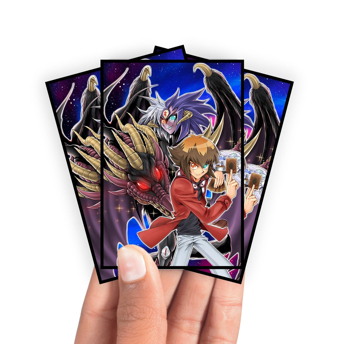 Enhance your cards with our elegant black border card sleeves, featuring a sleek, sophisticated design for a bold, modern aesthetic. From LDB Duel. Perfect for showcasing your collection, these sleeves are printed with our exclusive Jaden and Yubel design. Vampire-Orchis-yugioh-mtg-pokemon-card-protection-standard-japanese-dragon-shield-LDB-Duel-black
