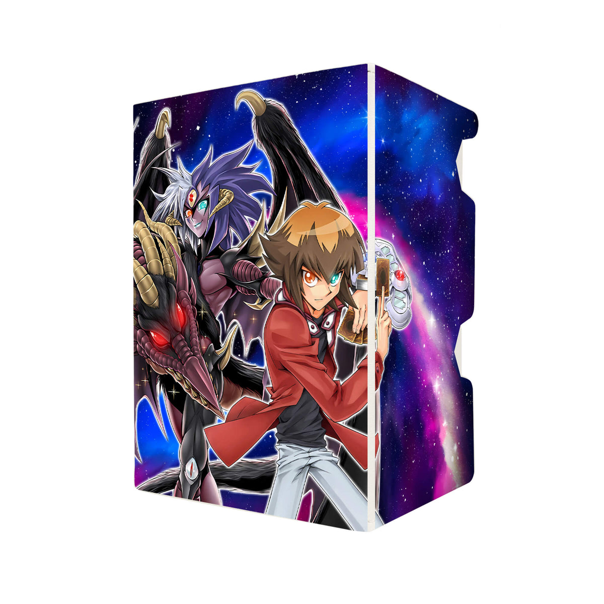 Here's another quality white deck box from LDB Duel featuring our exclusive Jaden and Yubel art. Fits all types of trading card games, including Pokémon, Yu-Gi-Oh! and Magic The Gathering. The perfect card holder for the TCG player safely holds up to 100 double-sleeved cards. EVEN in extra thick sleeves. Comes with a pull-out dice tray. Sonic-Maid-ygo-magic-digimon-card-protector-gaming-accesories-LDB-Duel