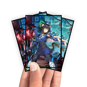 Enhance your cards with our elegant black border card sleeves, featuring a sleek, sophisticated design for a bold, modern aesthetic. From LDB Duel. Perfect for showcasing your collection, these sleeves are printed with our exclusive K9 Archetype design. Lanturn-yugioh-mtg-pokemon-card-protection-standard-japanese-dragon-shield-LDB-Duel-black