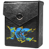 Enhance your TCG storage with the KC Dragon Logo Mach 2 Black deck box, available in options for 60 or 80 single-card sleeves. Sold by LDB Duel. Crafted from durable faux leather, it includes a built-in belt loop, a strong magnetic snap, and showcases our exclusive KC Dragon Logo design—ideal for TCG enthusiasts on the move! Blue-eyes-white-dragon-yugioh-mtg-pokemon-tcg-accessories-card-storage-LDB-Duel-black